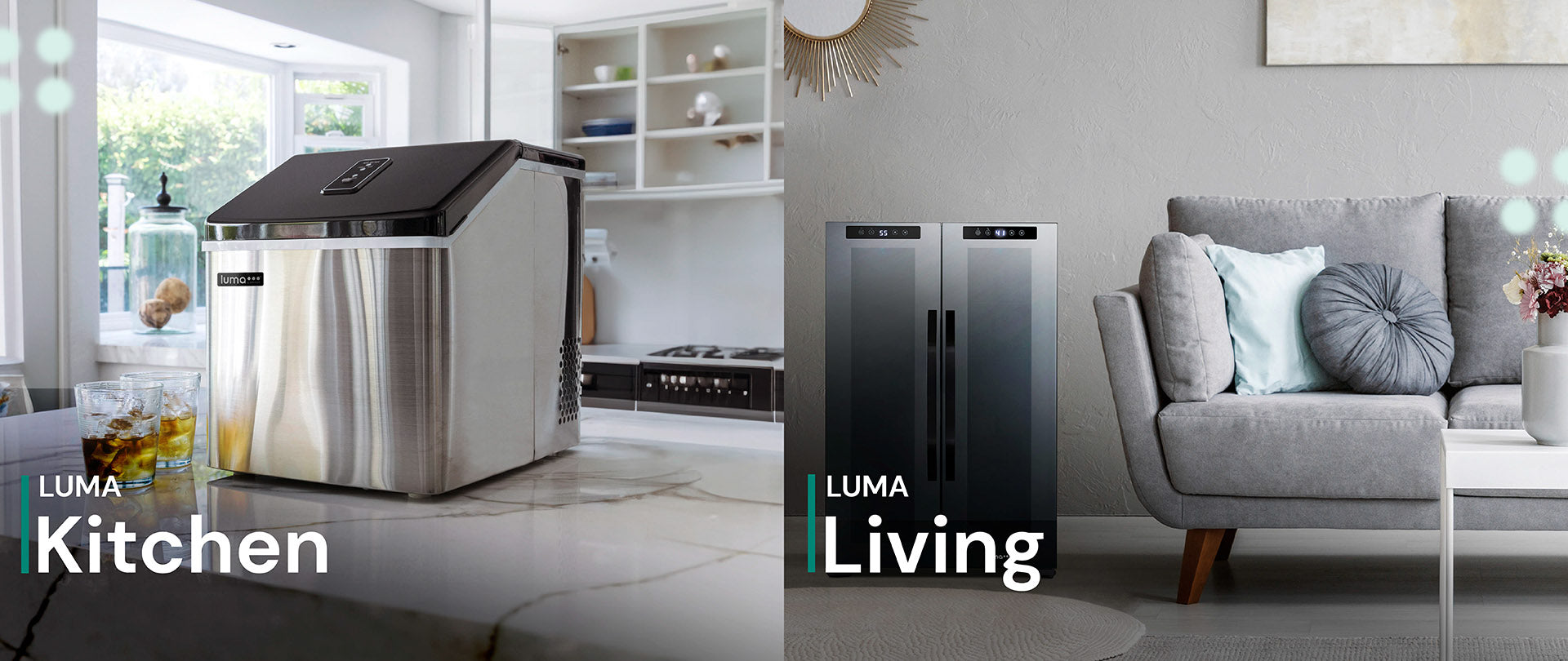 Luma kitchen and Luma Living lifestyle banner